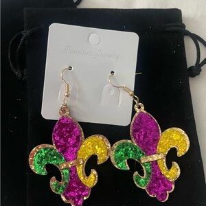 Fashion Jewelry Multicolor Fleur-de-Lis Earrings
